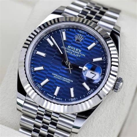 rolex datejust 41 blue replica|rolex datejust 41 reference numbers.